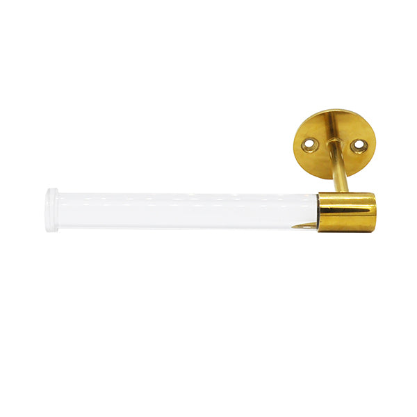 Bathroom Accessories & Decor Duffy - Toilet Paper Holder In Acrylic And Brass