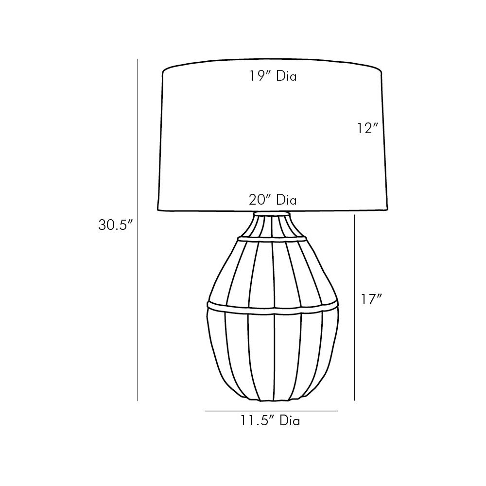 Nessat Lamp - White