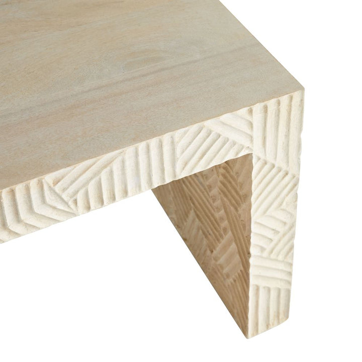 Heath Bench/Cocktail Table - White