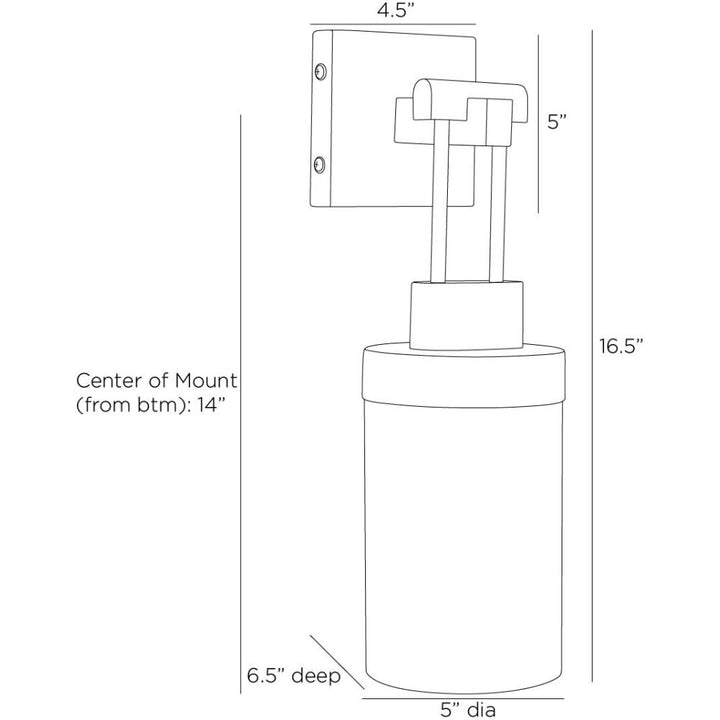 Sunny Outdoor Sconce - Gray