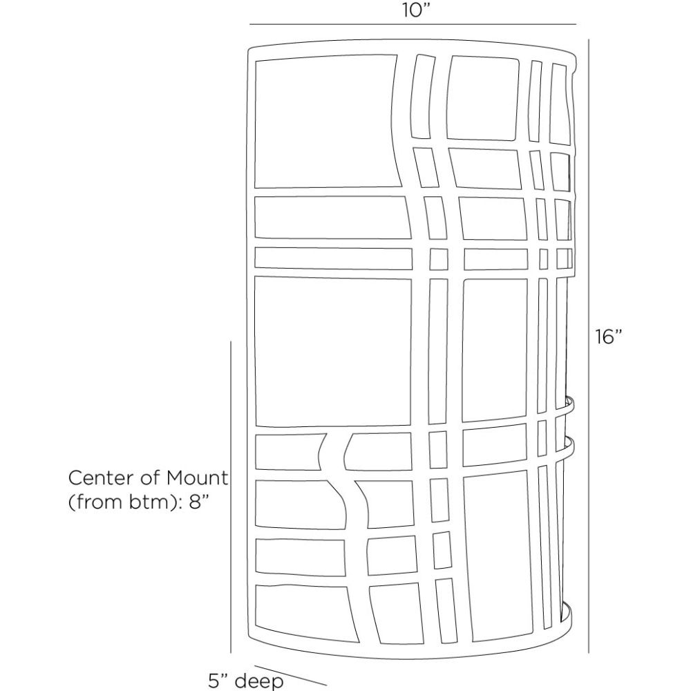 Rashad Outdoor Sconce - Gray
