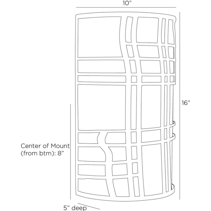 Rashad Outdoor Sconce - Gray