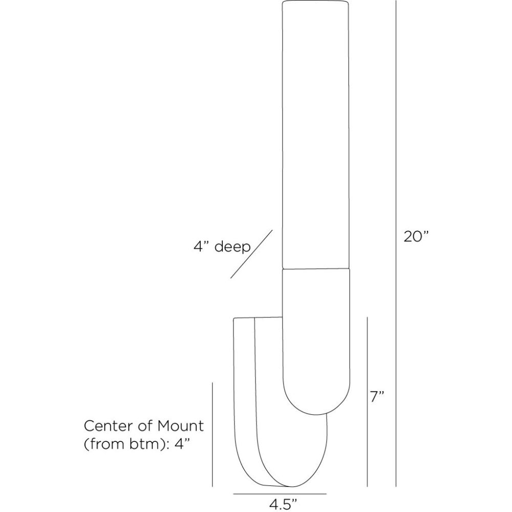 Colson Sconce - Gold