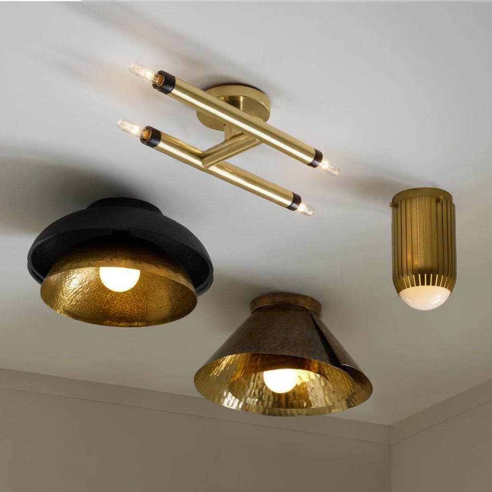 Wall Lighting Aegea Sconce/Ceiling Mount - Gold