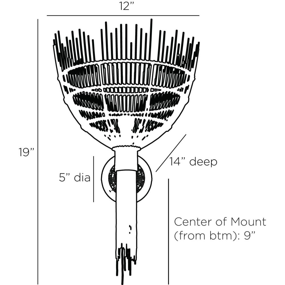 Ysella Sconce - Natural