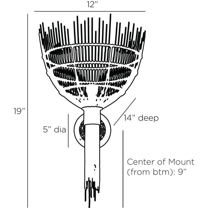 Ysella Sconce - Natural