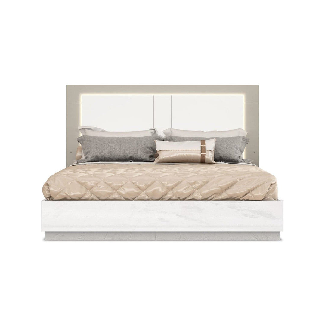 Daisy Bed King-Whiteline Modern Living-WHITELINE-BK1723-WHT-BedsKing-2-France and Son