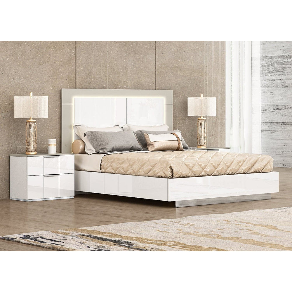 Daisy Bed King-Whiteline Modern Living-WHITELINE-BK1723-WHT-BedsKing-1-France and Son