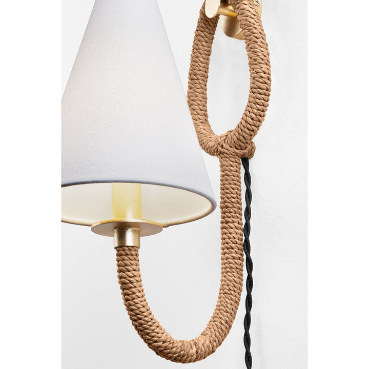 Wall Lighting Deaver Plug-In Sconce - Vintage Gold Leaf