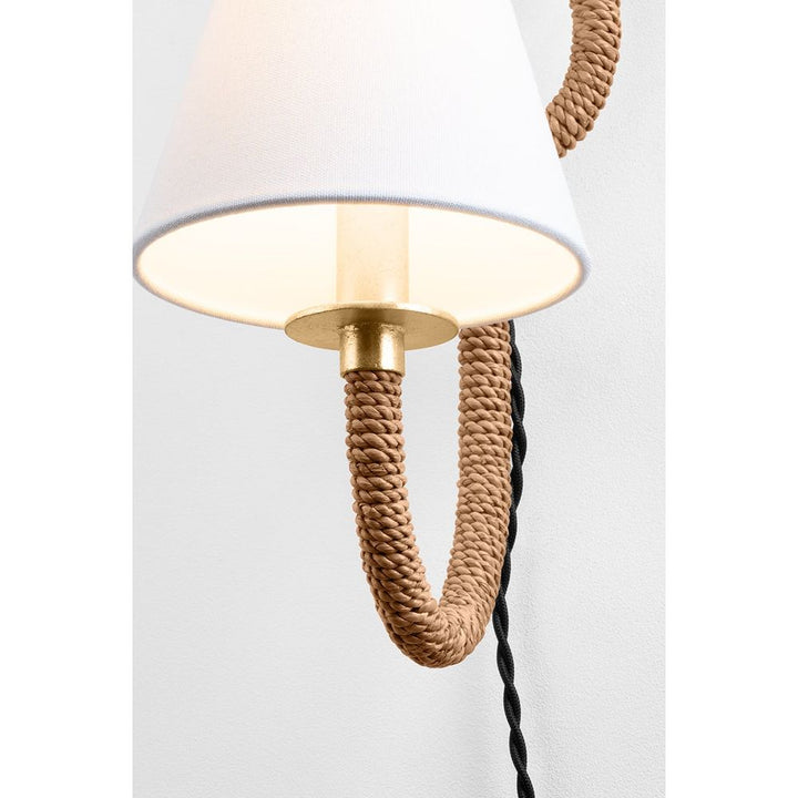 Wall Lighting Deaver Plug-In Sconce - Vintage Gold Leaf