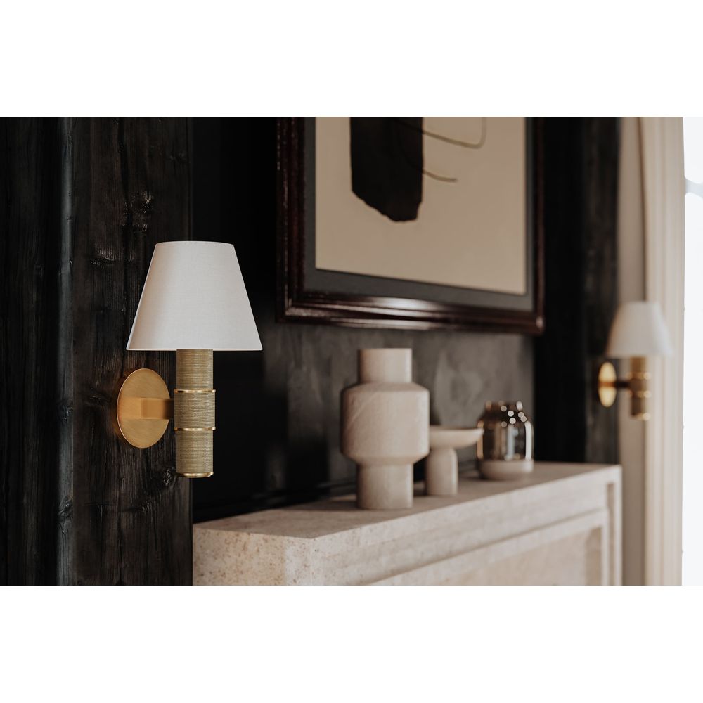 Wall Lighting Denton Wall Sconce - Patina Brass