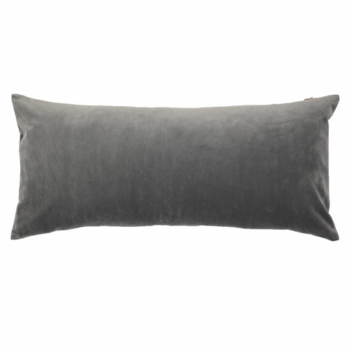 Duchess + Velvet Reversible Pillow-Ann Gish-ANNGISH-PWDV2424-COA-BeddingCoal-24"x24"-2-France and Son