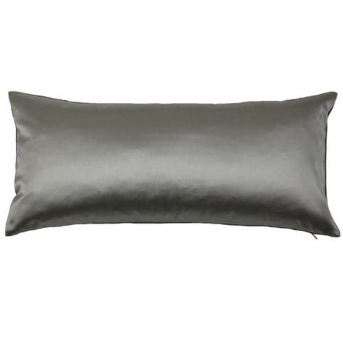 Duchess + Velvet Reversible Pillow-Ann Gish-ANNGISH-PWDV2424-COA-BeddingCoal-24"x24"-1-France and Son