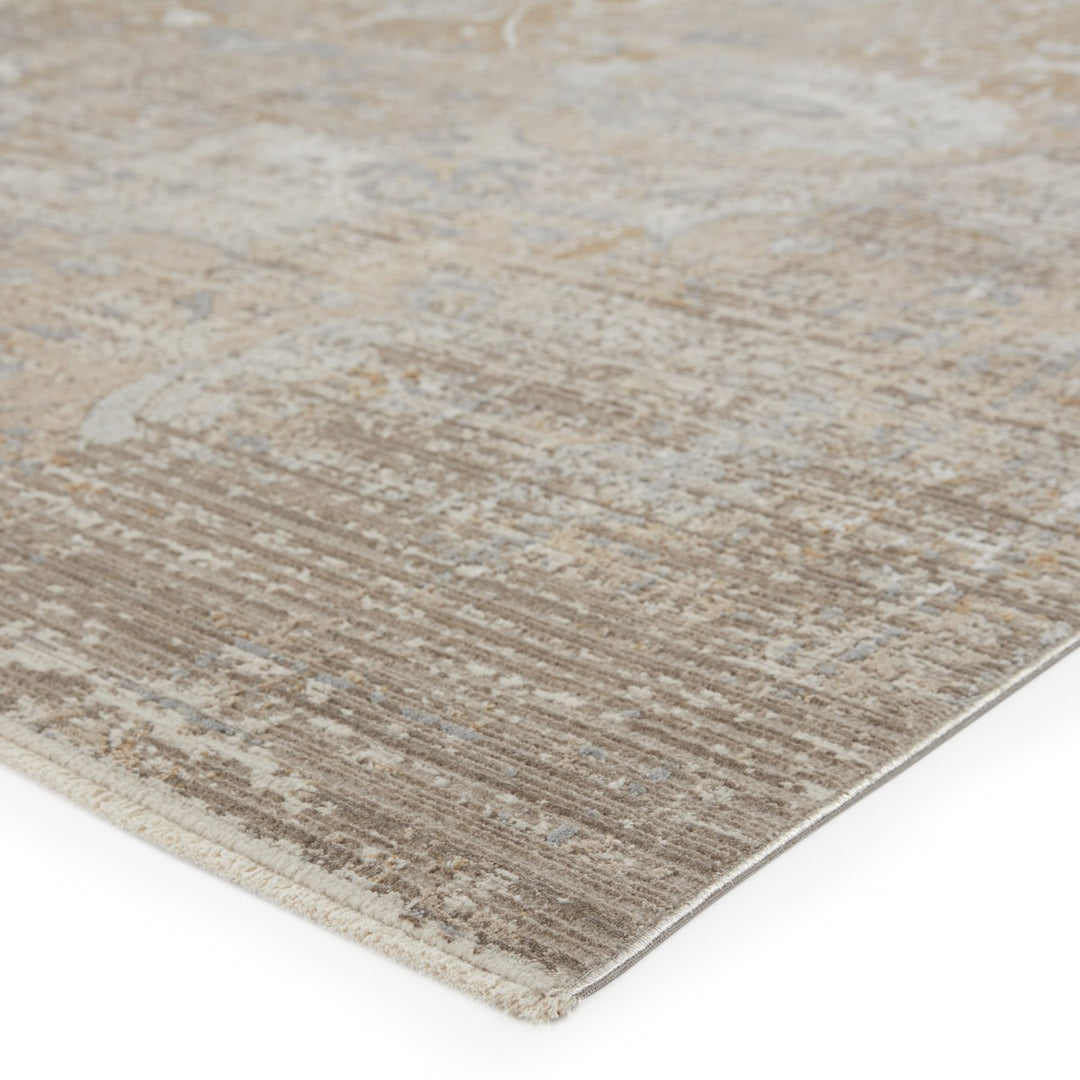 Vibe by Jaipur Living Aubin Medallion Beige/ White Area Rug (8'10"X12'7")