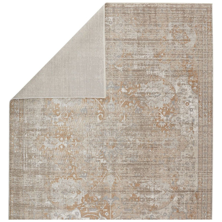 Vibe by Jaipur Living Aubin Medallion Beige/ White Area Rug (8'10"X12'7")