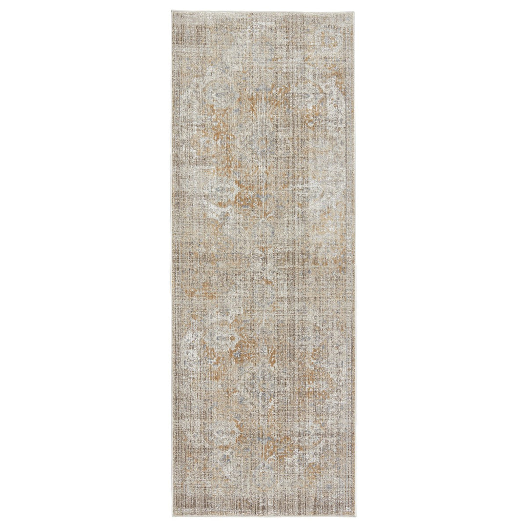 Vibe by Jaipur Living Aubin Medallion Beige/ White Area Rug (8'10"X12'7")