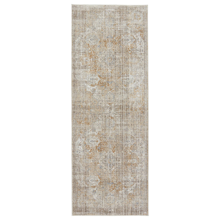 Vibe by Jaipur Living Aubin Medallion Beige/ White Area Rug (8'10"X12'7")