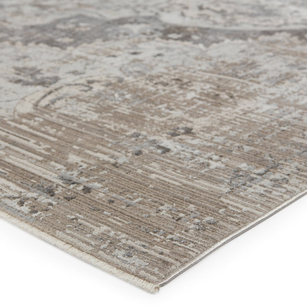 Vibe by Jaipur Living Ginevra Medallion Gray/ Ivory Area Rug (7'10"X10'10")