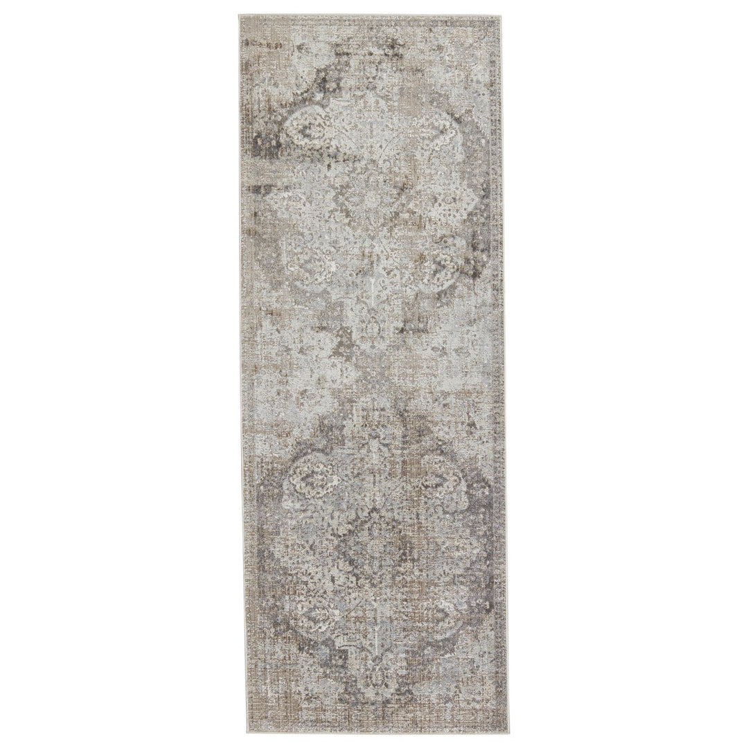 Vibe by Jaipur Living Ginevra Medallion Gray/ Ivory Area Rug (7'10"X10'10")