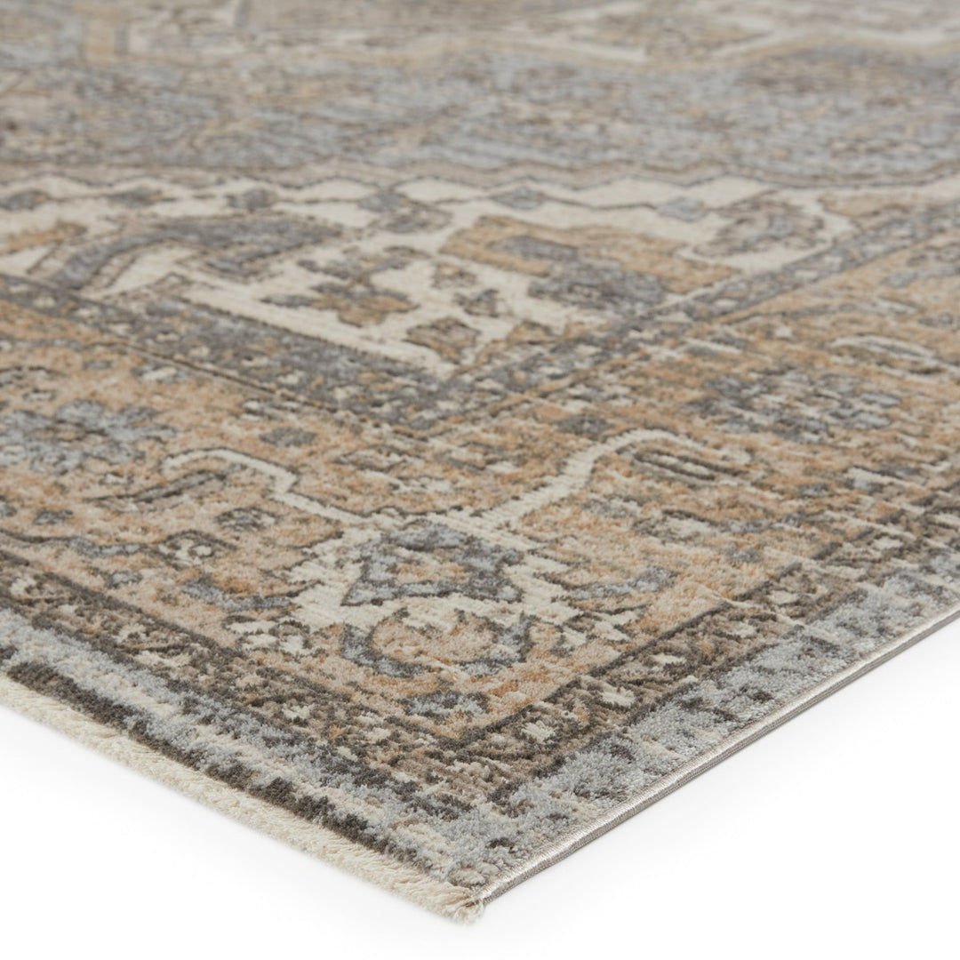 Vibe by Jaipur Living Venn Medallion Tan/ Gray Area Rug (7'10"X10'10")