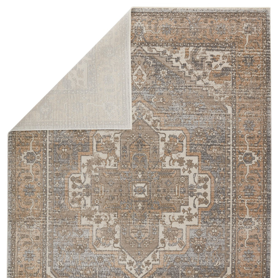 Vibe by Jaipur Living Venn Medallion Tan/ Gray Area Rug (7'10"X10'10")