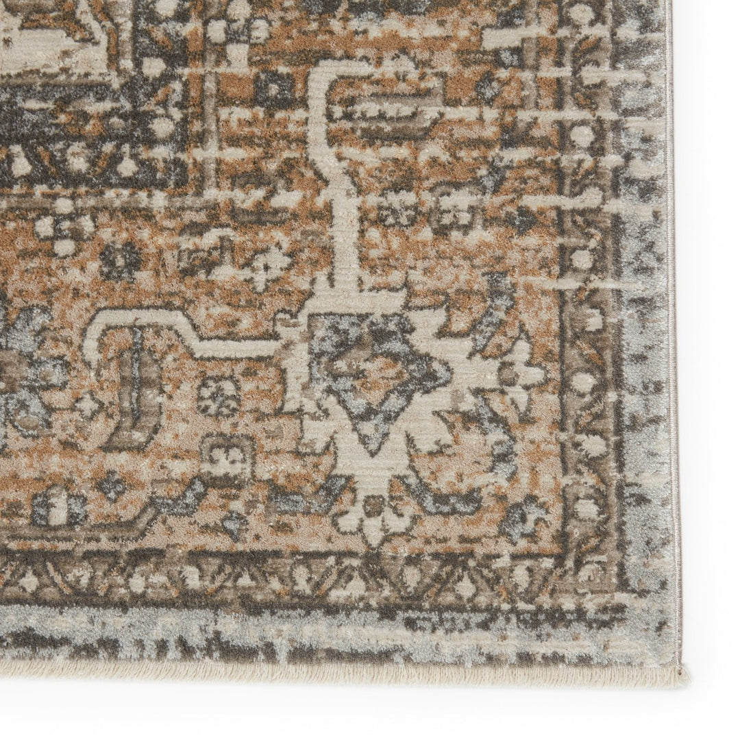 Vibe by Jaipur Living Venn Medallion Tan/ Gray Area Rug (5'3"X7'6")