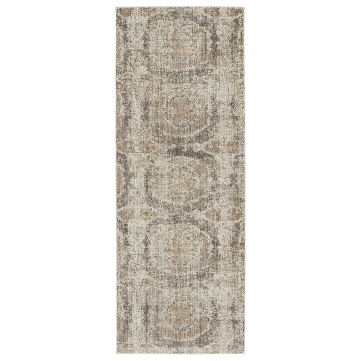 Vibe by Jaipur Living Airi Medallion Gray/ Beige Area Rug (5'3"X7'6")