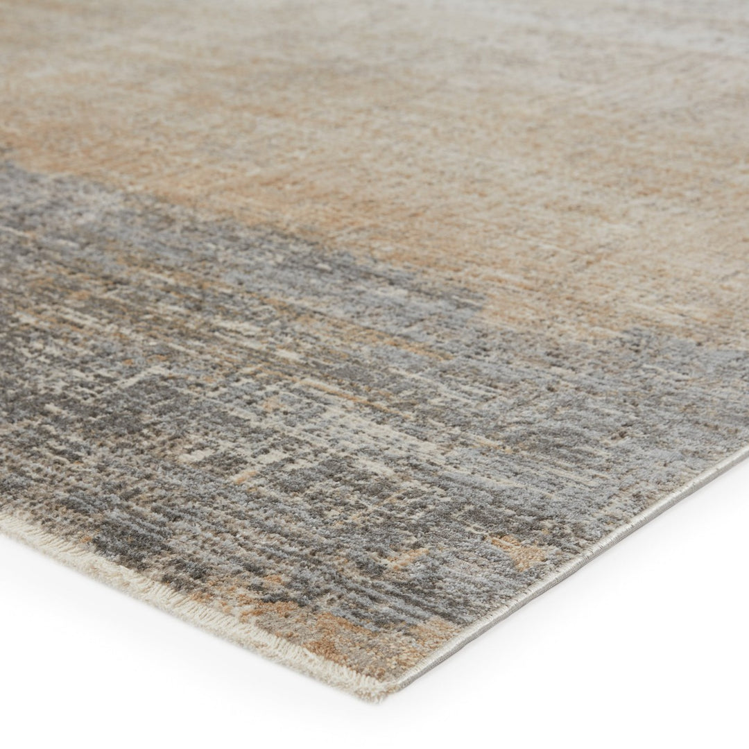 Vibe by Jaipur Living Akari Abstract Gray/ Light Tan Area Rug (8'10"X12'7")