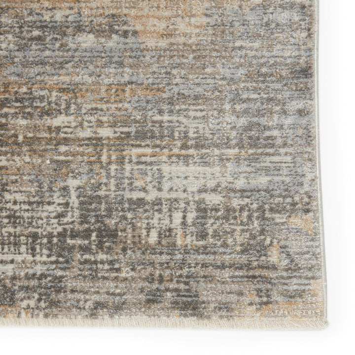 Vibe by Jaipur Living Akari Abstract Gray/ Light Tan Area Rug (8'10"X12'7")