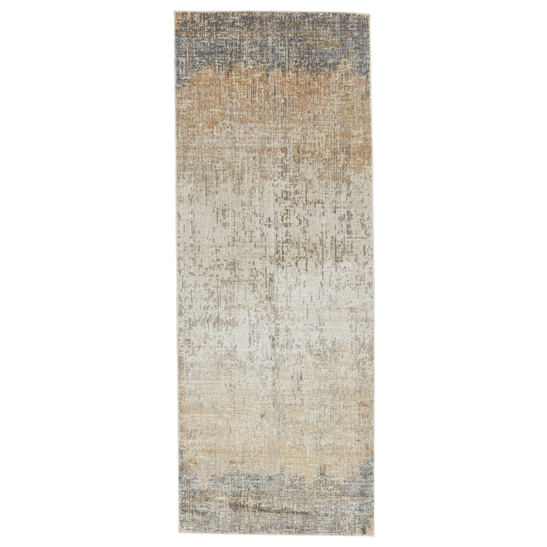 Vibe by Jaipur Living Akari Abstract Gray/ Light Tan Area Rug (8'10"X12'7")