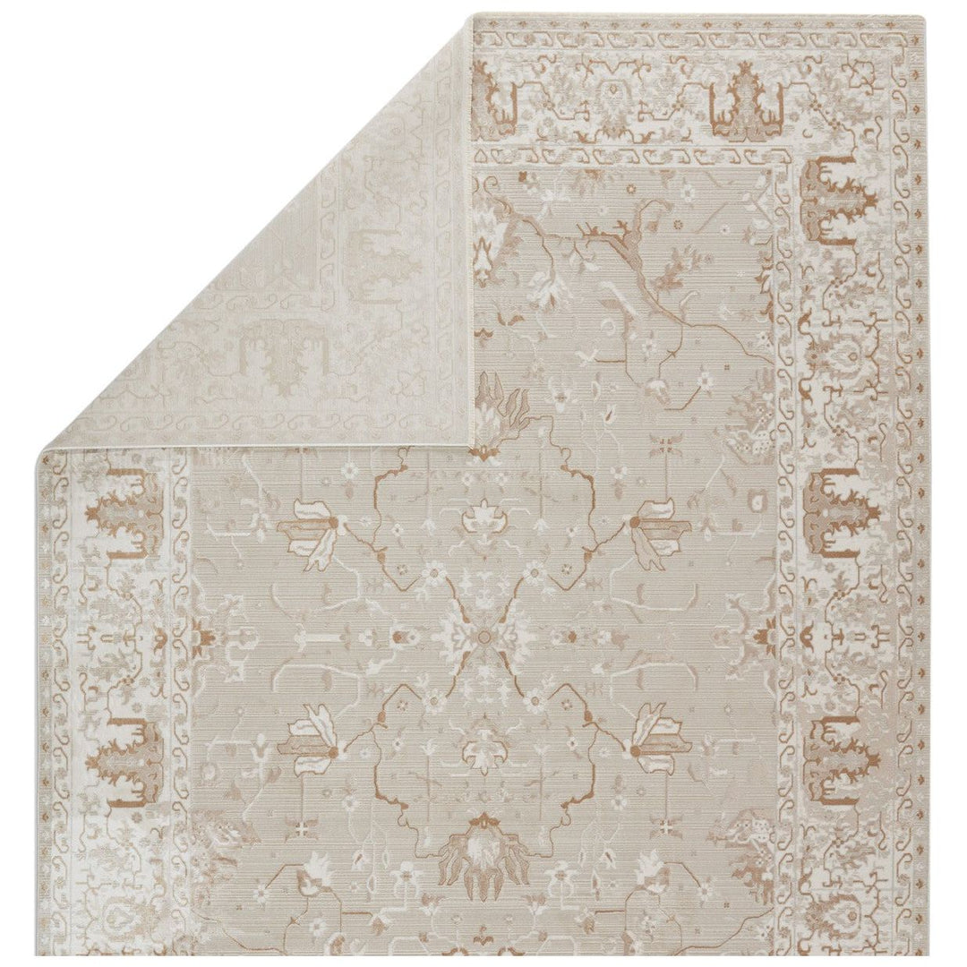 Vibe by Jaipur Living Dhaval Oriental Light Gray/ White Area Rug (5'3"X7'6")