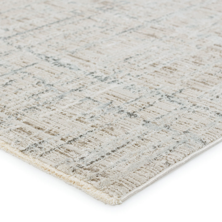 Vibe by Jaipur Living Sovis Abstract Light Gray/ Ivory Area Rug (8'10"X12'7")