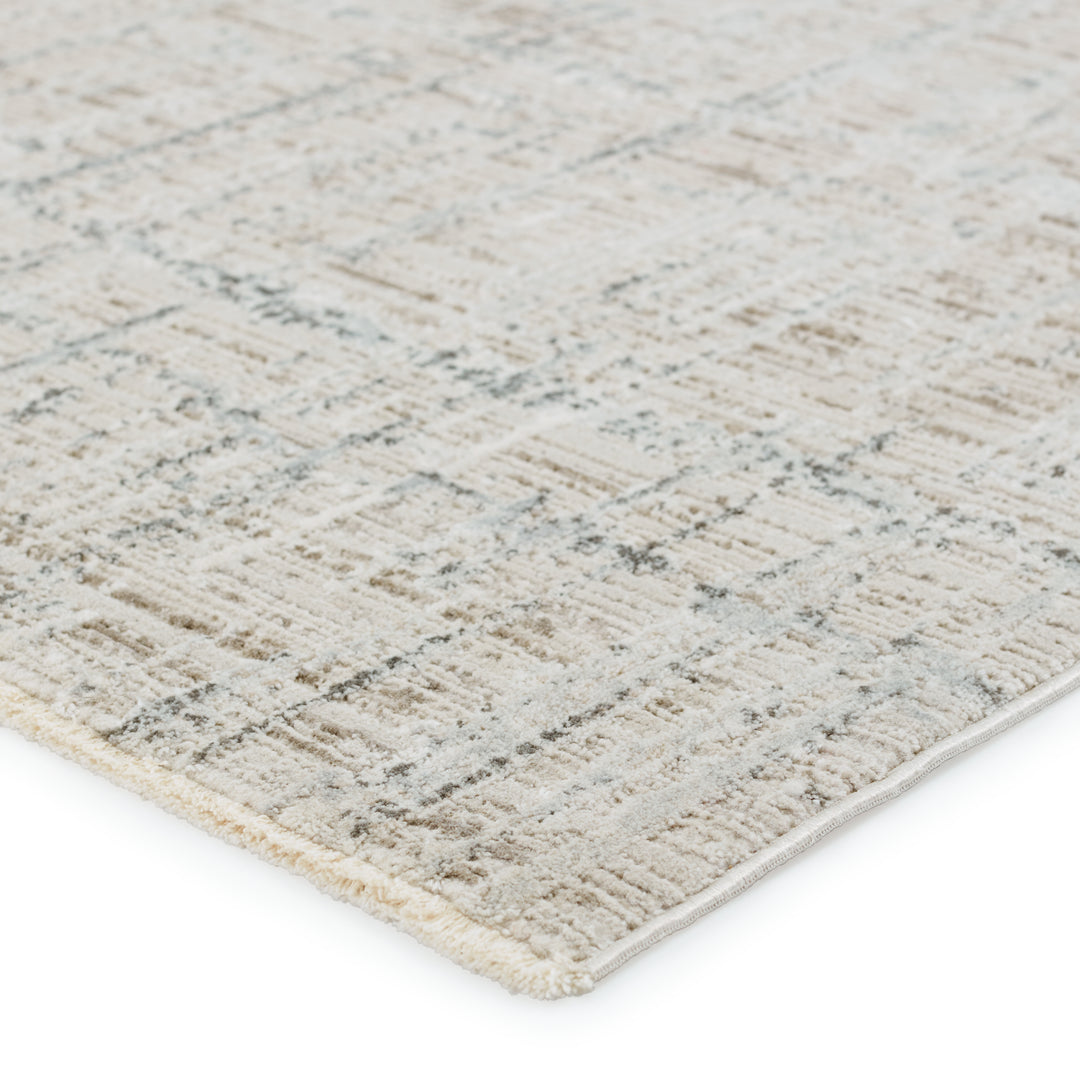 Vibe by Jaipur Living Sovis Abstract Light Gray/ Ivory Area Rug (7'10"X10'10")