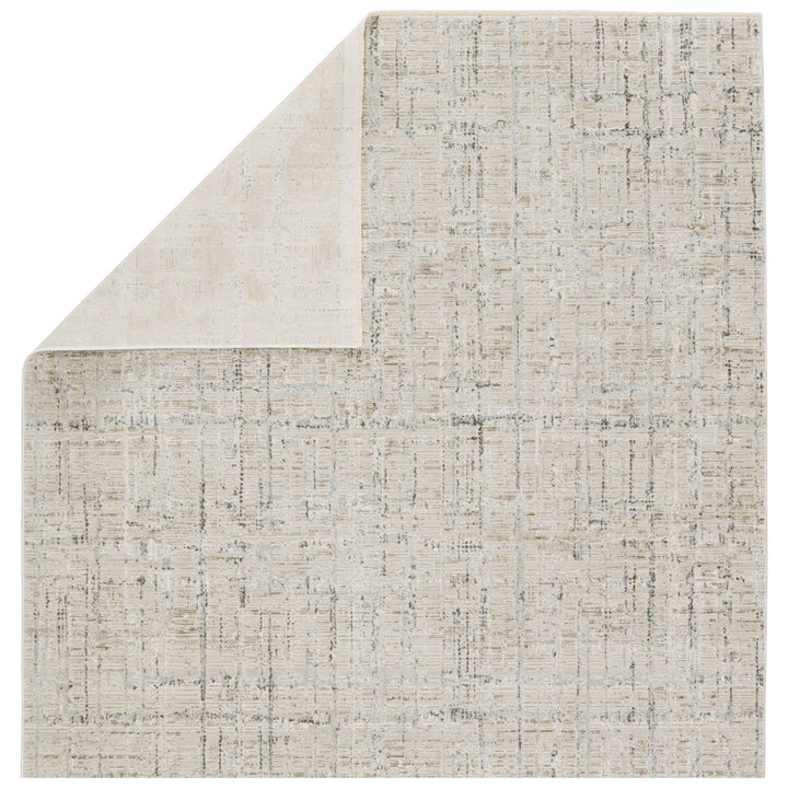 Vibe by Jaipur Living Sovis Abstract Light Gray/ Ivory Area Rug (7'10"X10'10")