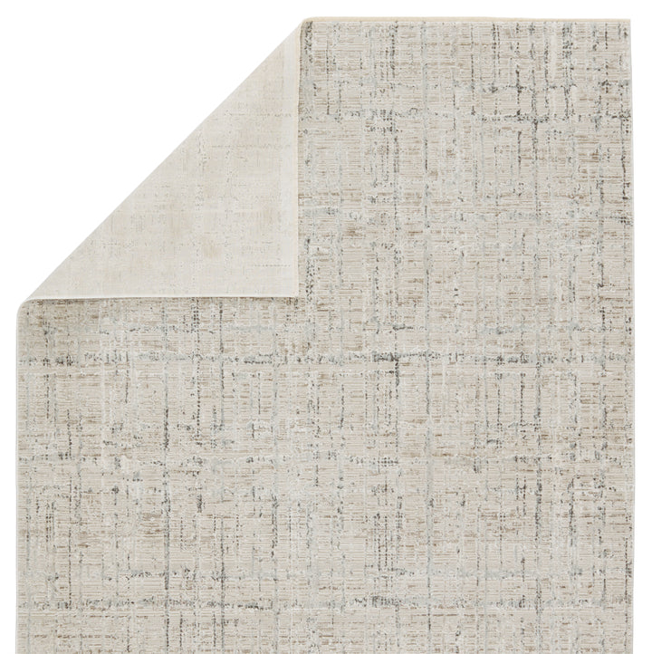 Vibe by Jaipur Living Sovis Abstract Light Gray/ Ivory Area Rug (5'3"X7'6")