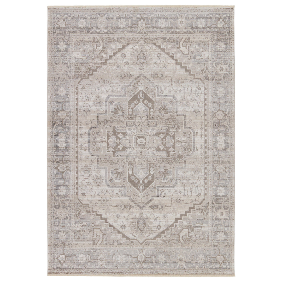 Vibe by Jaipur Living Venn Medallion Taupe/ Silver Area Rug (7'10"X10'10")