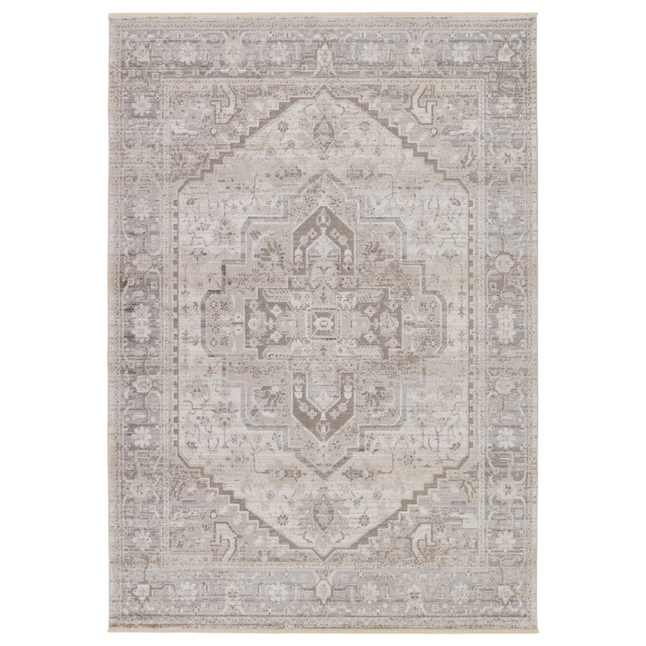 Vibe by Jaipur Living Venn Medallion Taupe/ Silver Area Rug (7'10"X10'10")