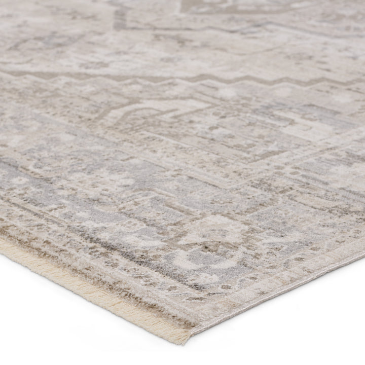 Vibe by Jaipur Living Venn Medallion Taupe/ Silver Area Rug (7'10"X10'10")