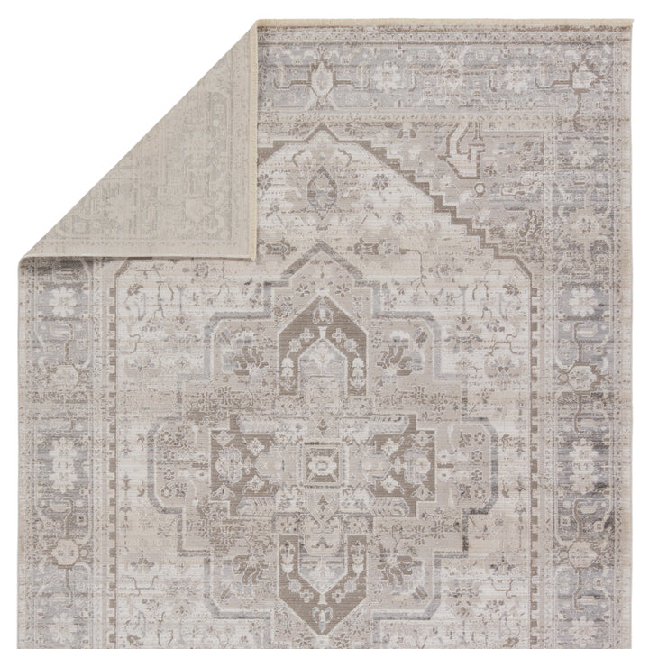 Vibe by Jaipur Living Venn Medallion Taupe/ Silver Area Rug (7'10"X10'10")