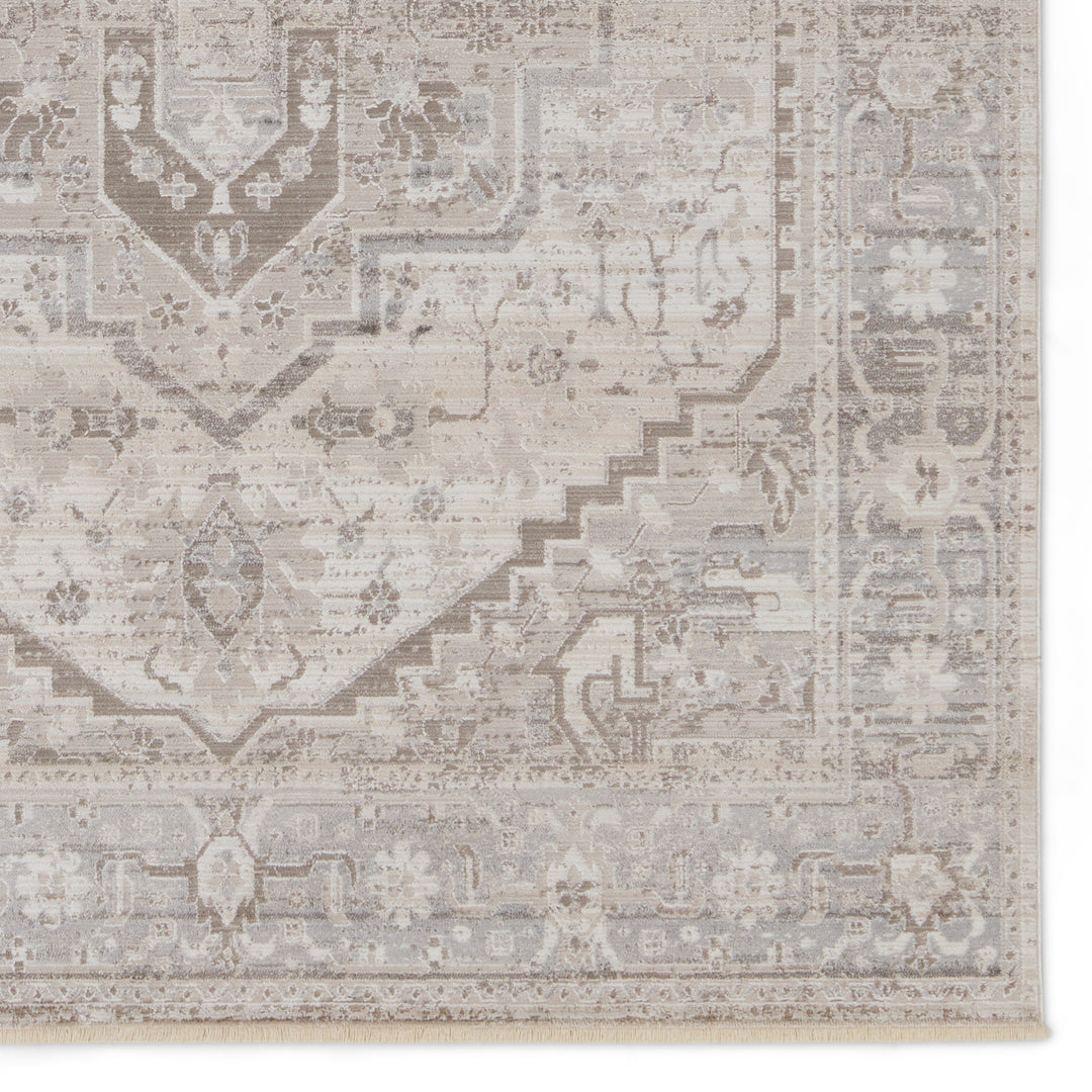 Vibe by Jaipur Living Venn Medallion Taupe/ Silver Area Rug (7'10"X10'10")