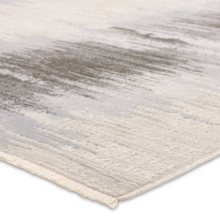 Vibe By Jaipur Living Cassius Striped Light Gray/Taupe Area Rug (5'3"X7'6")