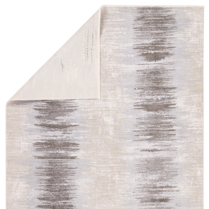 Vibe By Jaipur Living Cassius Striped Light Gray/Taupe Area Rug (7'10"X10'10")