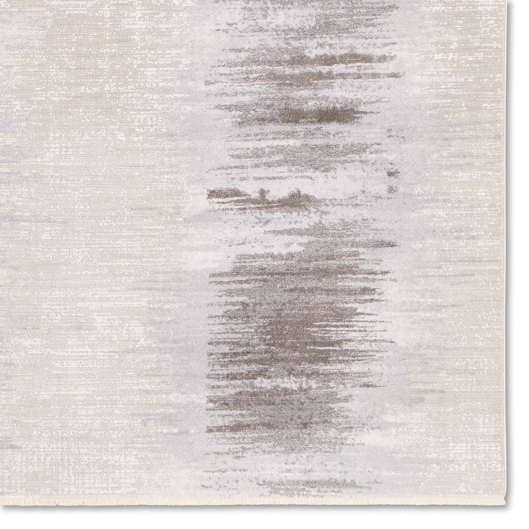 Vibe By Jaipur Living Cassius Striped Light Gray/Taupe Area Rug (5'3"X7'6")