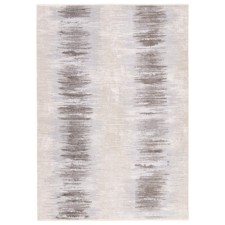 Vibe By Jaipur Living Cassius Striped Light Gray/Taupe Area Rug (5'3"X7'6")