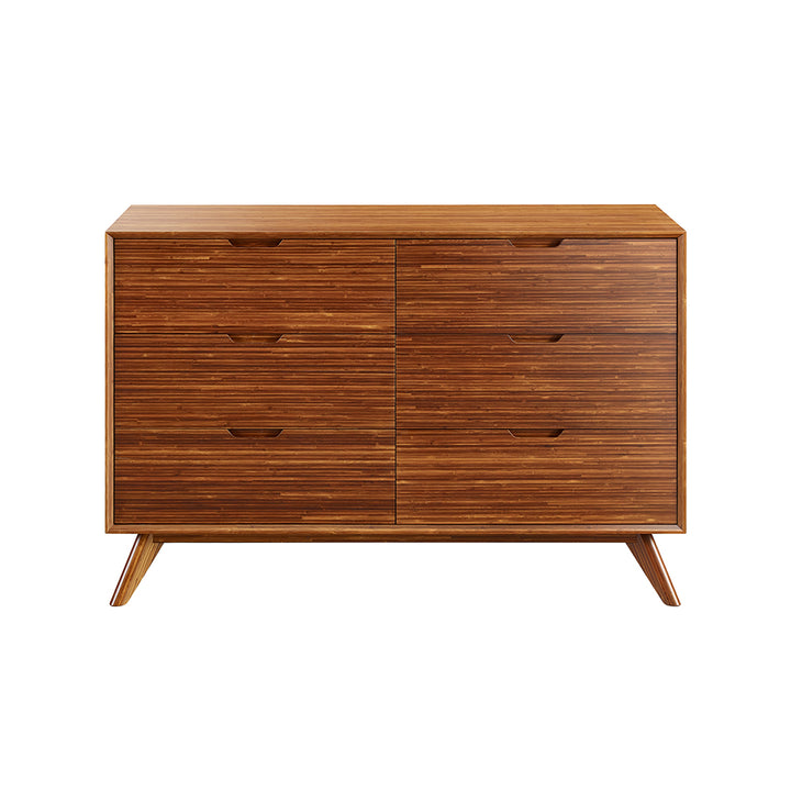 Summit Six Drawer Dresser - Amber