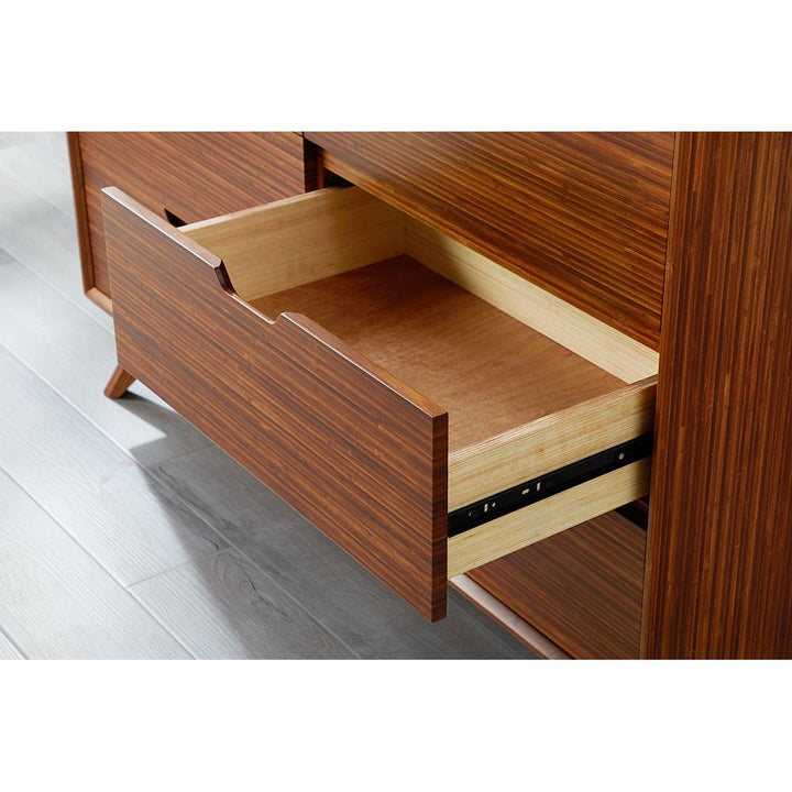 Summit Six Drawer Dresser - Amber