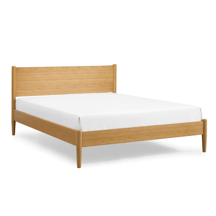 Ria Eastern King Platform Bed - Caramelized