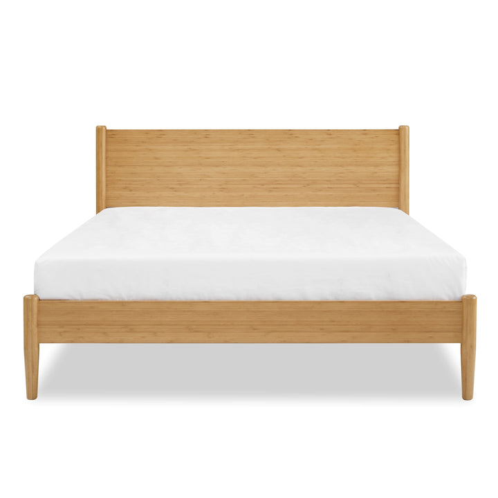 Ria Eastern King Platform Bed - Caramelized