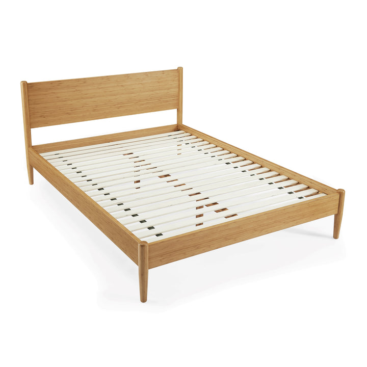 Ria Eastern King Platform Bed - Caramelized