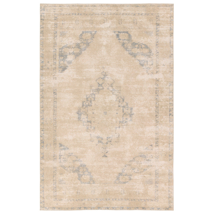 Vibe by Jaipur Living Sibit Medallion Tan/Slate Area Rug (8'6"X11'9" Rectangle)